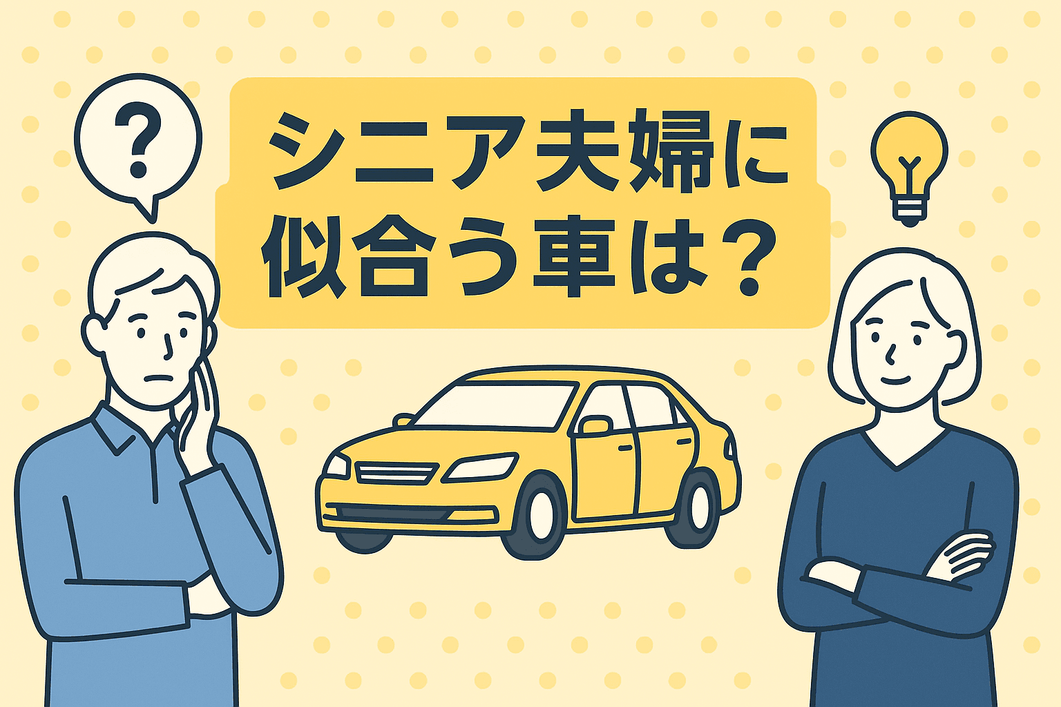 タイトル画像:シニア夫婦に似合う車|安全性と快適さで選ぶおすすめモデルを紹介