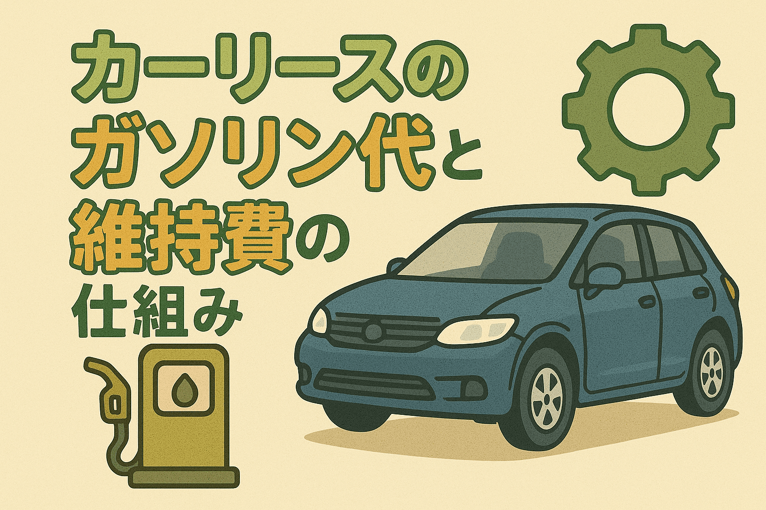 タイトル画像:カーリースのガソリン代と維持費の仕組みを詳しく解説