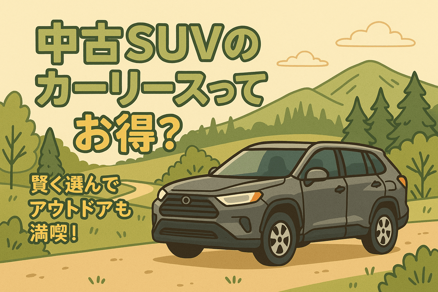 タイトル画像:中古SUVのカーリースはお得?購入との違いや選び方を解説